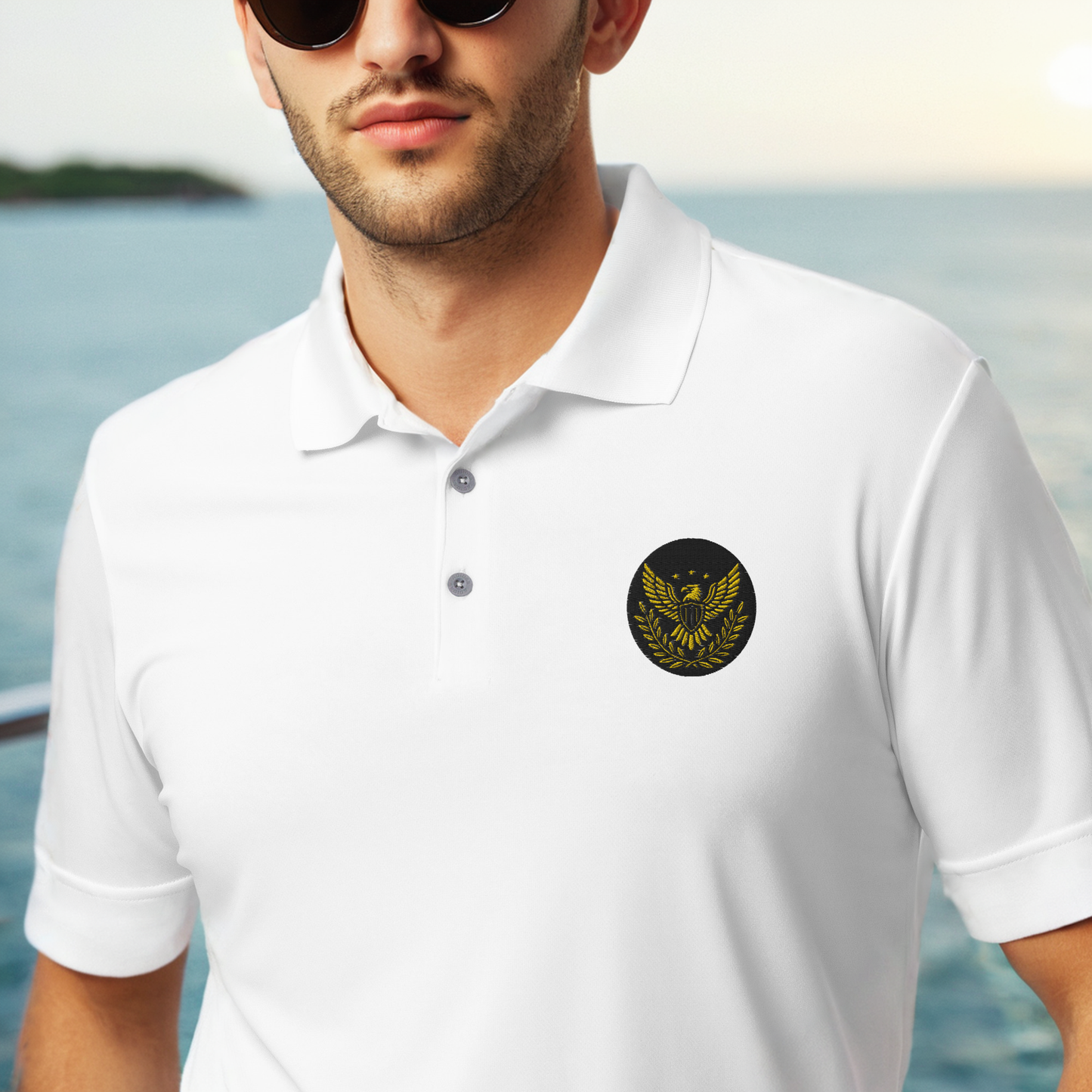 Eagles-Valor Shield - Gladiator Insignia Collection - adidas performance polo shirt