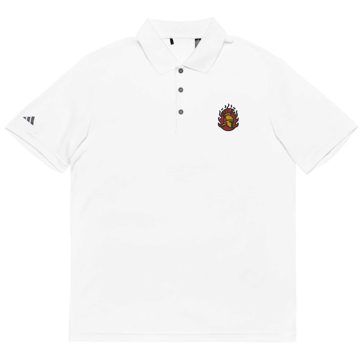 Helmed Flames - Gladiator Insignia Collection - adidas performance polo shirt